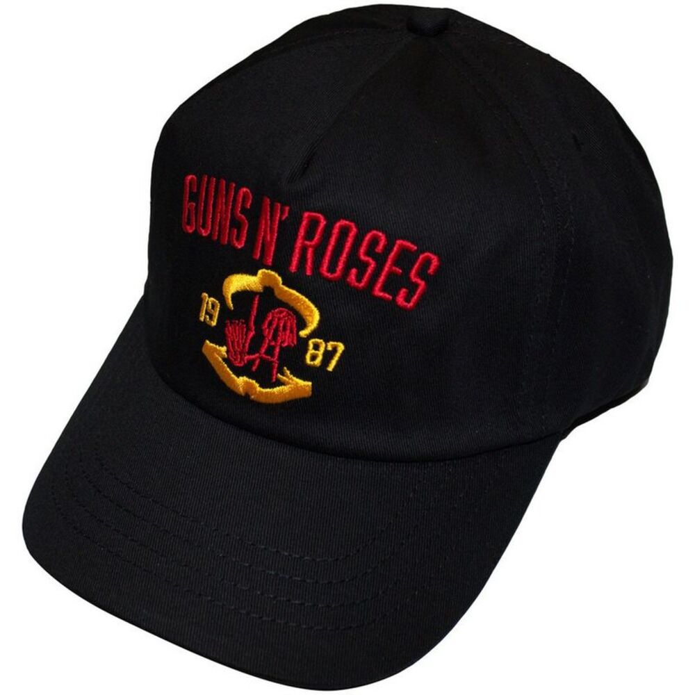 Guns N Roses Unisex Adult Sunset Strip �'87 Back Print Baseball Cap / Black